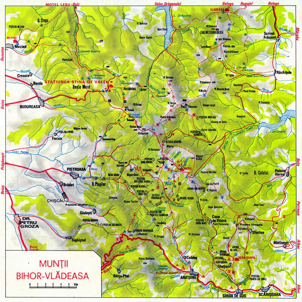 Harta Turistica Muntii Carpati Ghid Turistic Romania