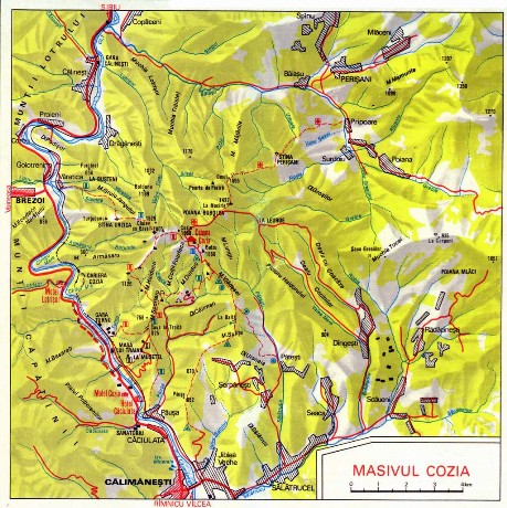 Harta Masiv Cozia