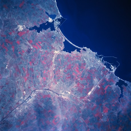 Harta satelit Delta Dunarii