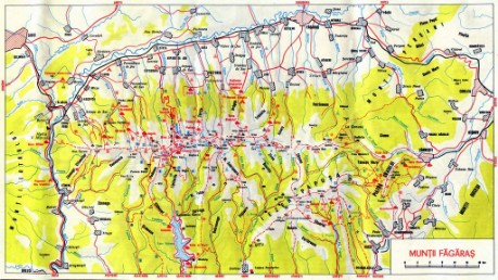 Harta Masiv Fagaras