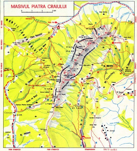 Harta Muntii Piatra Craiului