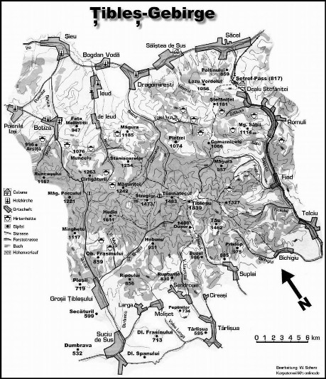 Harta Muntii Tibles
